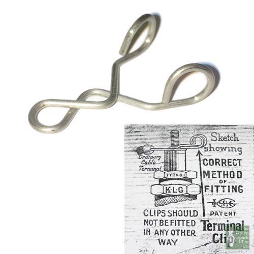 Spark Plug Spring Clip KLG Type for use with HT Spade End - The Green Spark Plug Automotive product