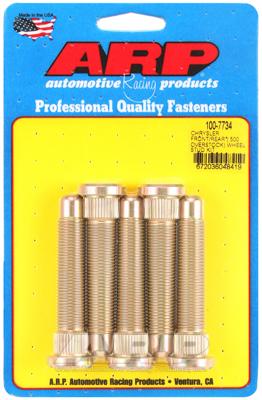 ARP 100-7734 CHRYSLER FRONT/REAR M14 .500 OVER S, Threaded; M14 X 1.5 Thread Size; 2.936 Under Head Length; 0.625 Inch Knurl Diameter; Set Of 5 - High quality product image showing ARP 100-7734 CHRYSLER FRONT/REAR M14 .500 OVER S, Threaded; M14 X 1.5 Thread Size; 2.936 Under Head Length; 0.625 Inch Knurl Diameter; Set Of 5 details and features