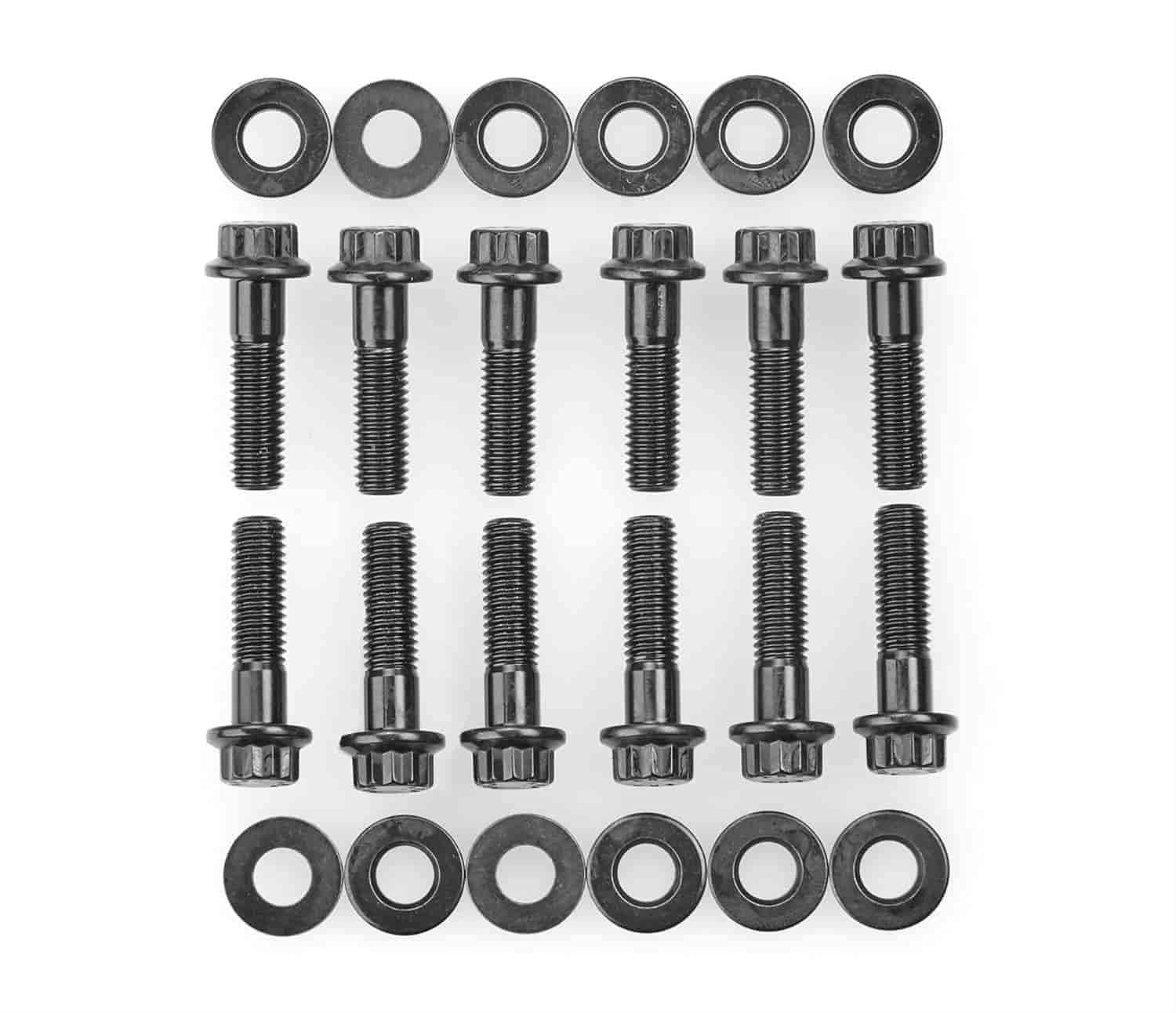 ARP 134-1202 Exhaust Header Bolt; For Use With Chevy LS V8 Engines; M8 Thread Size; 1.181 Inch Length; 12 Point Head Type; Black Oxide; Pack of 12 - High quality product image showing ARP 134-1202 Exhaust Header Bolt; For Use With Chevy LS V8 Engines; M8 Thread Size; 1.181 Inch Length; 12 Point Head Type; Black Oxide; Pack of 12 details and features