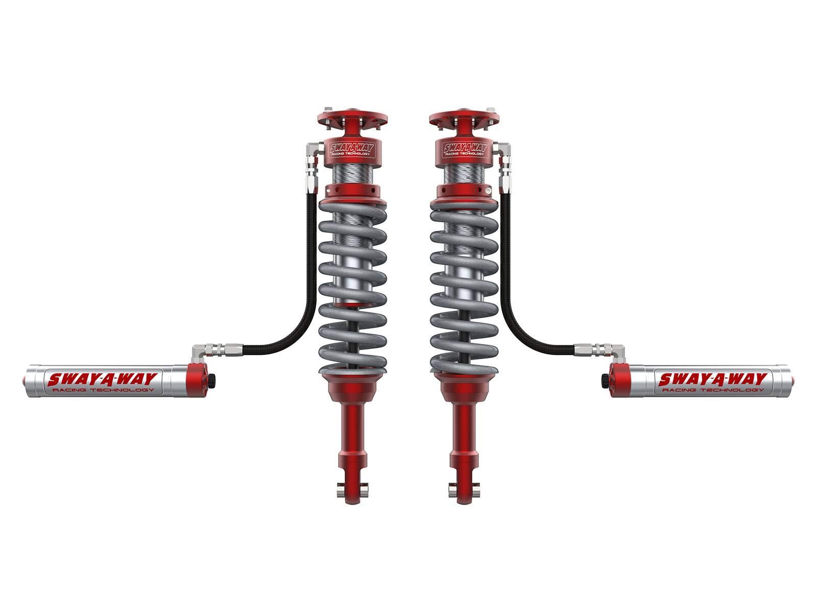 AFE 301-5000-02-CA Sway-A-Way 3.0 Front Coilover Kit w/Remote Reservoirs and Compression Adjuster - High quality product image showing AFE 301-5000-02-CA Sway-A-Way 3.0 Front Coilover Kit w/Remote Reservoirs and Compression Adjuster details and features