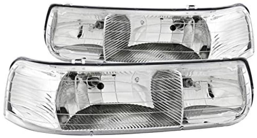 ANZO 111011 Crystal Headlight Set-Chrome