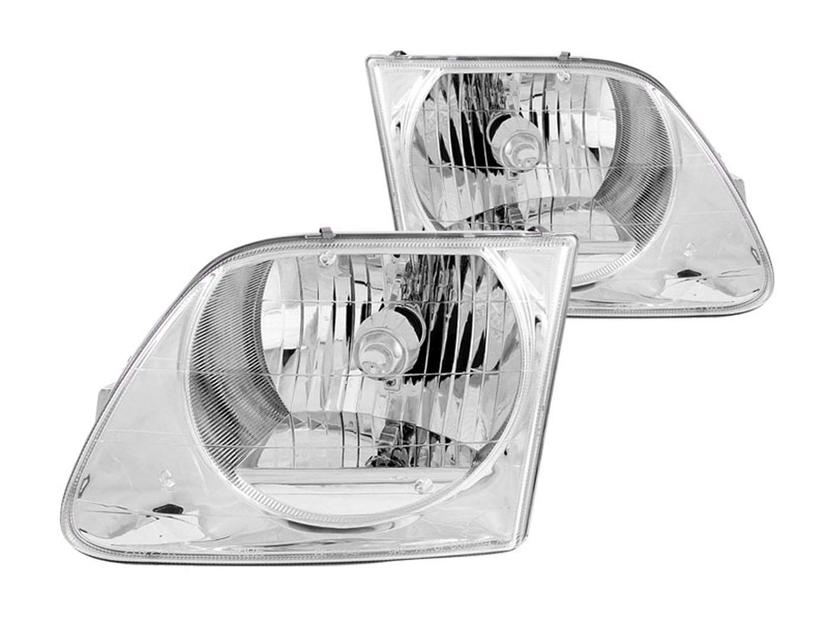 ANZO 111030 Ford F-150 Crystal Chrome Headlight Assembly (Pair)