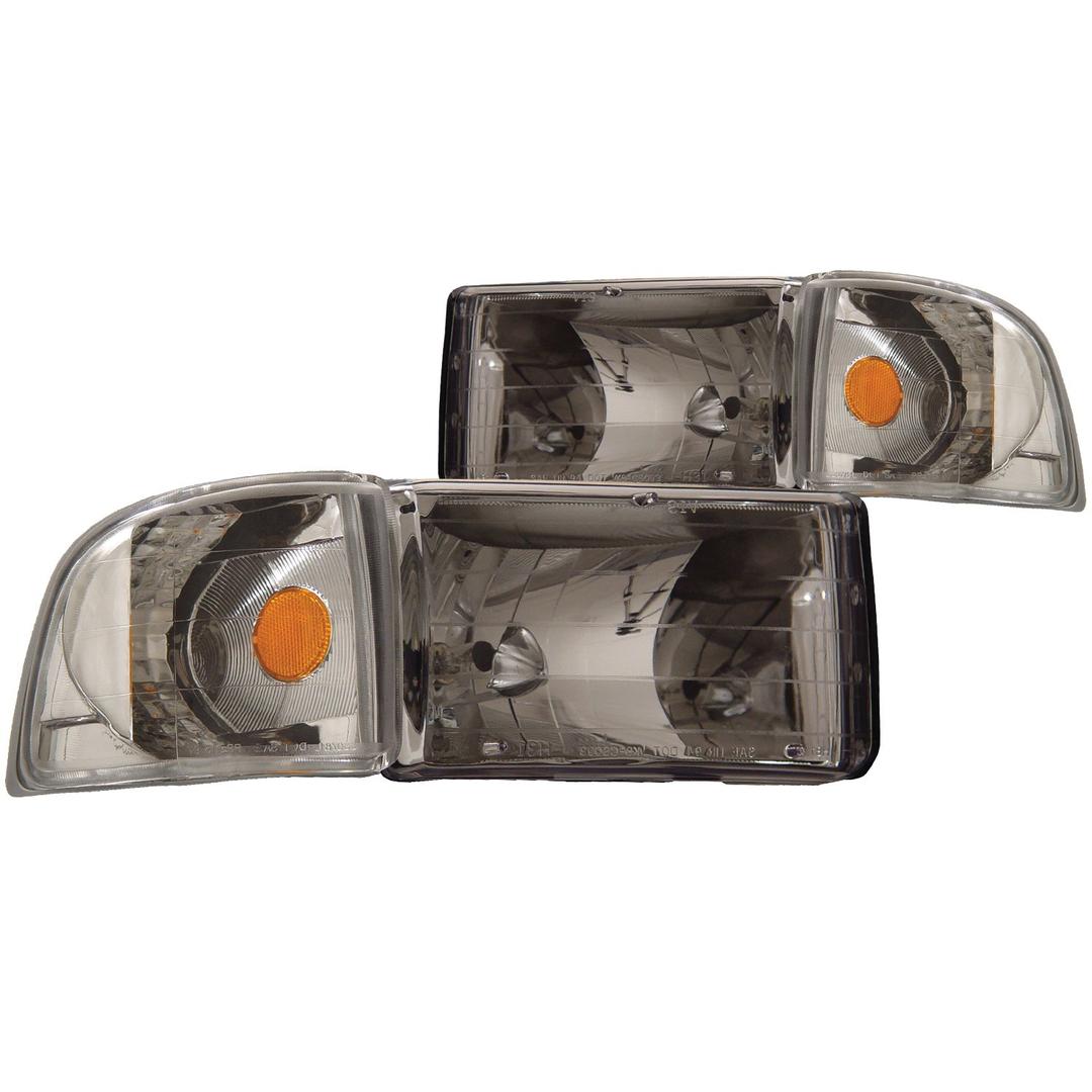 ANZO 111068 Dodge Ram Crystal Chrome with Corner Headlight Assembly (Pair) - The Twister Group Tools product
