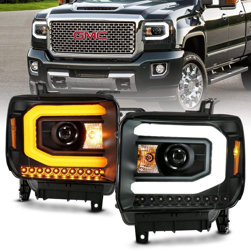 ANZO 111487 Projector Headlamps Fits GMC Sierra 1500