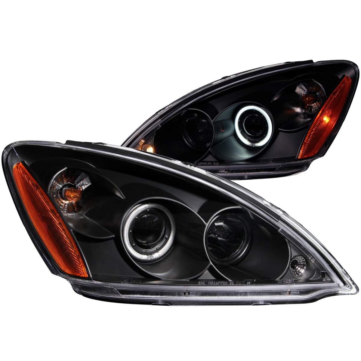 ANZO 121102 Mitsubishi Lancer Projector with Halo Black Headlight Assembly (Pair) - High quality product image showing ANZO 121102 Mitsubishi Lancer Projector with Halo Black Headlight Assembly (Pair) details and features