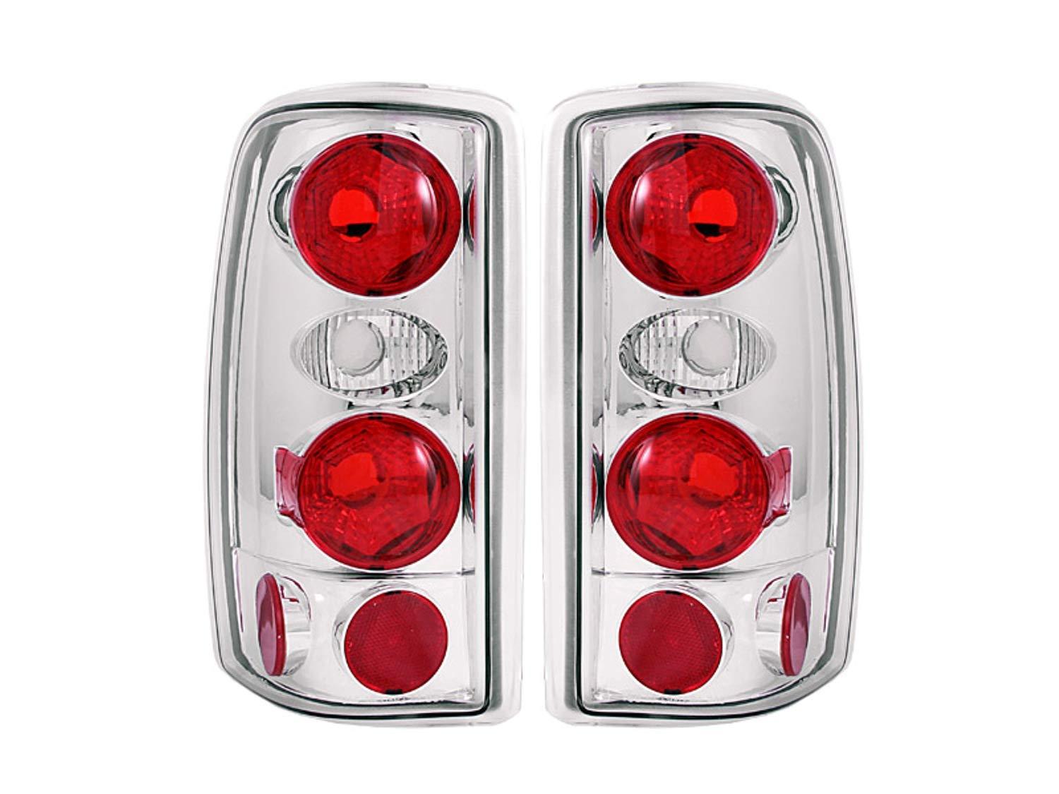 ANZO 211008 Chevrolet/GMC Chrome Tail Light Assembly (Pair) - High quality product image showing ANZO 211008 Chevrolet/GMC Chrome Tail Light Assembly (Pair) details and features