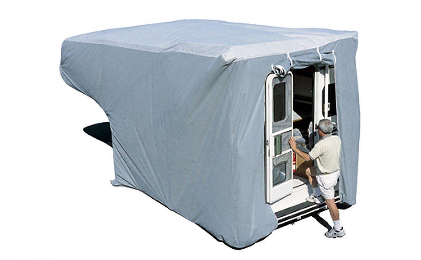 ADCO 12263 SFS Aqua Shed Truck Camper Cover - 10FT to 12, Gray, Large - 214 INCH - 240 INCH - High quality product image showing ADCO 12263 SFS Aqua Shed Truck Camper Cover - 10FT to 12, Gray, Large - 214 INCH - 240 INCH details and features