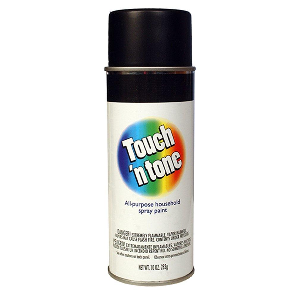 AP PRODUCTS 00355276 Multi Purpose Paint; Touch N Tone; Gloss Black; 10 Ounce Aerosol Can; Used For All Purpose Household Applications - High quality product image showing AP PRODUCTS 00355276 Multi Purpose Paint; Touch N Tone; Gloss Black; 10 Ounce Aerosol Can; Used For All Purpose Household Applications details and features
