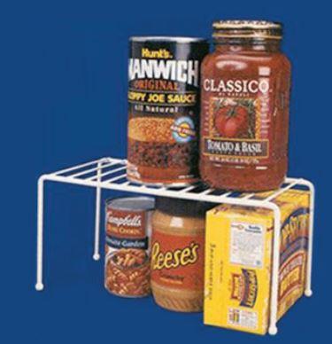 AP PRODUCTS 004-700 MEDIUM HELPER SHELF, Used To Store Canned And Bottled Items In Kitchen/Bathroom/ Closets; Polyethylene Coated Steel Shelf; Medium; White - The Twister Group product