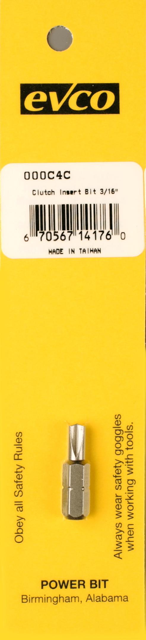 AP PRODUCTS 009000C4C CLUTCH INSERT BIT 1/4FT X - The Twister Group Tools product