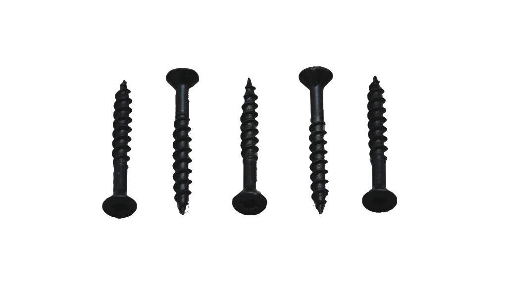 AP PRODUCTS 012FSQ25BL 012-FSQ25 BL 8 X 2 Black Flat Head Screws, 2 INCH / Pack of 25 - The Twister Group Tools product