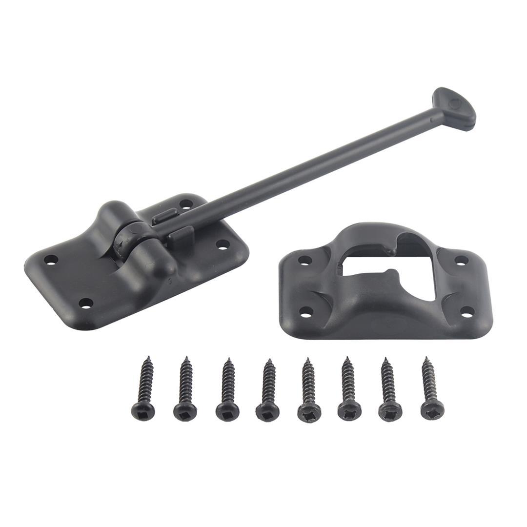 AP PRODUCTS 013085BL Plastic Door Holdback 6 Black - High quality product image showing AP PRODUCTS 013085BL Plastic Door Holdback 6 Black details and features