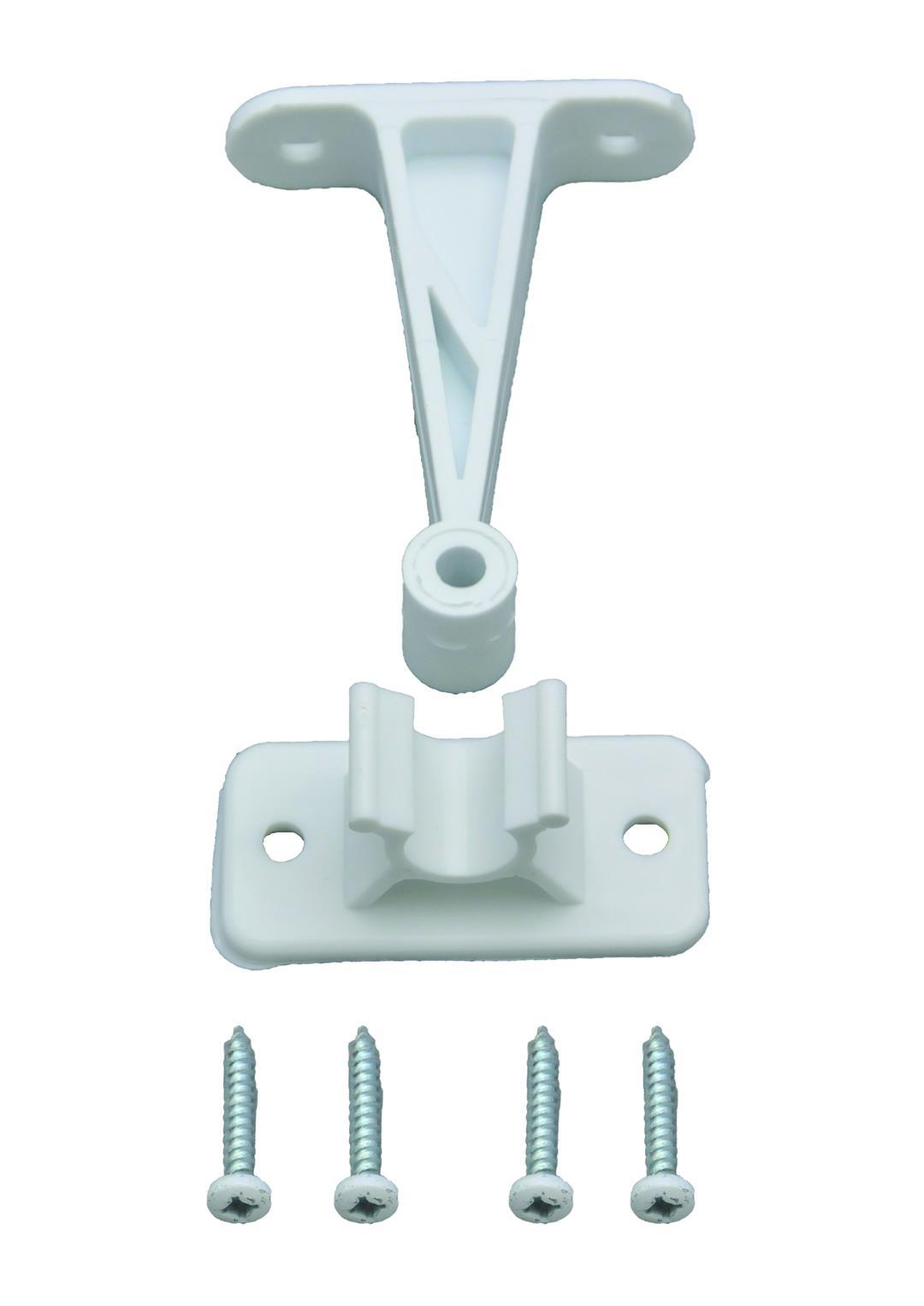 AP PRODUCTS 013086W 013-086W 3 INCH White Plastic Door Holdback - The Twister Group Tools product