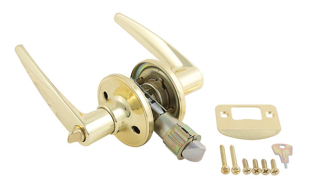 AP PRODUCTS 013231 Lever Style Privacy Lock Brass - High quality product image showing AP PRODUCTS 013231 Lever Style Privacy Lock Brass details and features