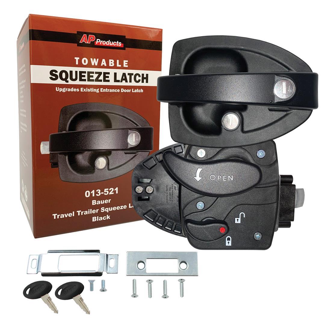 AP PRODUCTS 013521 Bauer Towable Squeeze Latch - Black - High quality product image showing AP PRODUCTS 013521 Bauer Towable Squeeze Latch - Black details and features