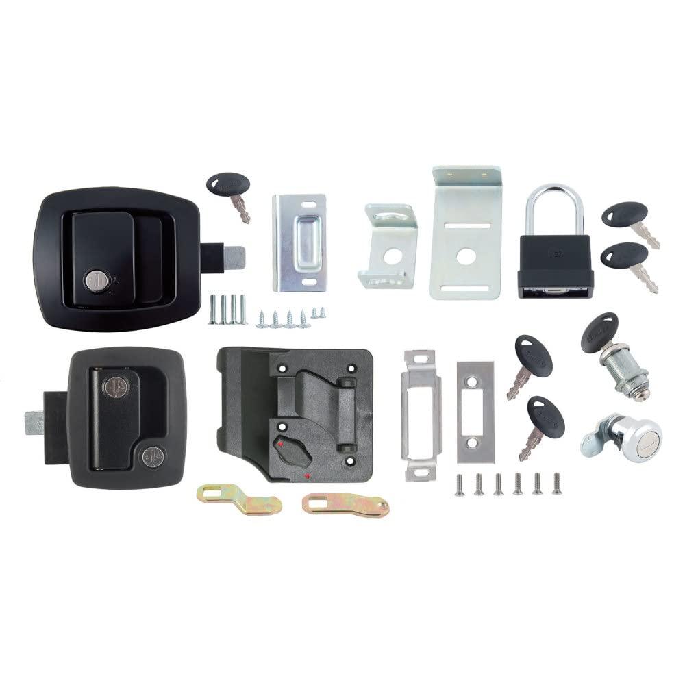 AP PRODUCTS 013-6203 RV Door Lock Keyed Alike Kit - Deluxe Black - High quality product image showing AP PRODUCTS 013-6203 RV Door Lock Keyed Alike Kit - Deluxe Black details and features