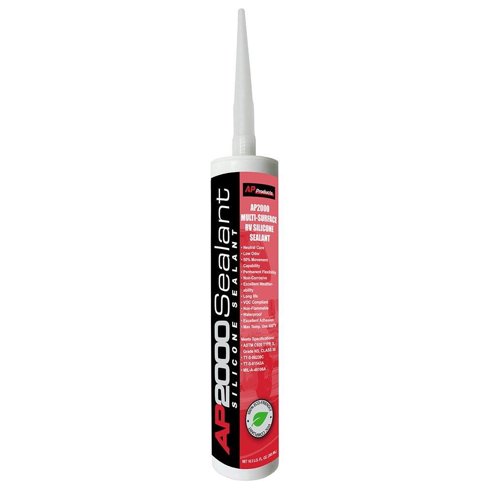 AP PRODUCTS 017-2001 AP2000 SEALANT CLEAR-10.3OZ, Used For Truck/ Trailer/ RV And Bus Manufacturing; Silicone Sealant; Clear; 10.3 Ounce Cartridge; Single - High quality product image showing AP PRODUCTS 017-2001 AP2000 SEALANT CLEAR-10.3OZ, Used For Truck/ Trailer/ RV And Bus Manufacturing; Silicone Sealant; Clear; 10.3 Ounce Cartridge; Single details and features