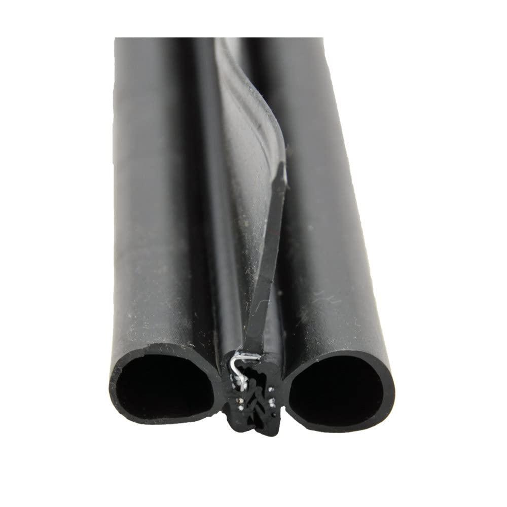 AP PRODUCTS 018-478 Double Bulb Seal with Slide-On Clip, Black - High quality product image showing AP PRODUCTS 018-478 Double Bulb Seal with Slide-On Clip, Black details and features
