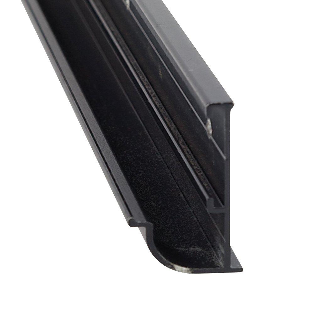 AP PRODUCTS 021-56202-16 GTR RAIL BLK 16FT EA, Aluminum; 16 Foot x 7/8 Inch Width x 1-1/2 Inch Height; Black - High quality product image showing AP PRODUCTS 021-56202-16 GTR RAIL BLK 16FT EA, Aluminum; 16 Foot x 7/8 Inch Width x 1-1/2 Inch Height; Black details and features