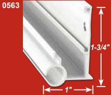 AP PRODUCTS 021-56303-16 GTR/AWN. RAIL MILL 16FT EA, With Insert Gutter Rail; Aluminum; 16 Foot Length x 1 Inch Width x 1-3/4 Inch Height; Mill Finish - The Twister Group Tools product