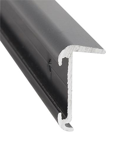 AP PRODUCTS 021-57402-8 ROOF EDGE BLK 8FT EA, Insert Roof Edge Type; 1-1/16 Inch Height x 5/8 Inch Width x 8 Foot Length; Black; Aluminum; Single - High quality product image showing AP PRODUCTS 021-57402-8 ROOF EDGE BLK 8FT EA, Insert Roof Edge Type; 1-1/16 Inch Height x 5/8 Inch Width x 8 Foot Length; Black; Aluminum; Single details and features