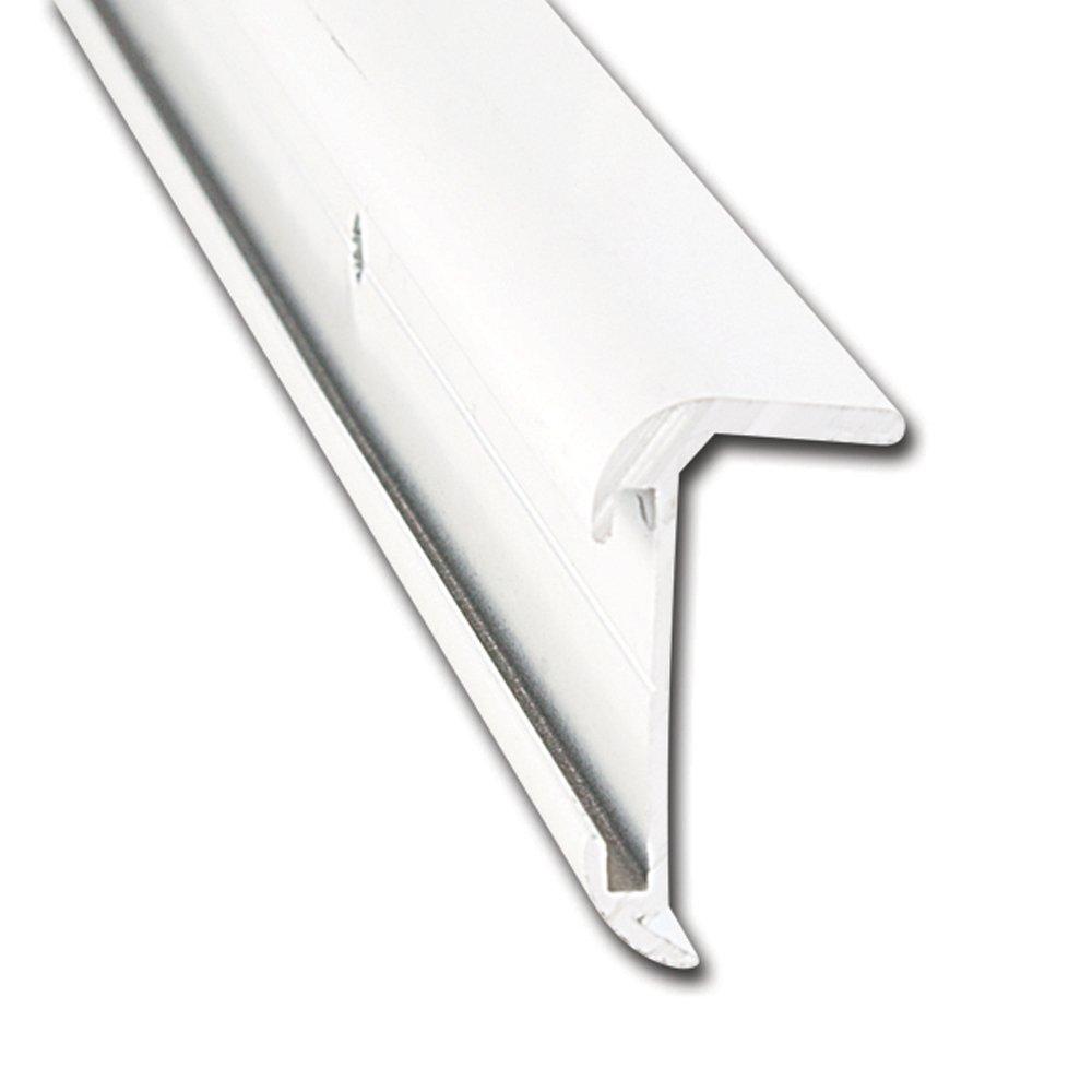 AP PRODUCTS 021-85001-8 CRNR MOLD P.WHT 8FT EA, Insert Corner Molding; With Insert; 1-1/5 Inch Height x 3/5 Inch Width x 8 Foot Length; Polar White; Aluminum; Single - The Twister Group Tools product