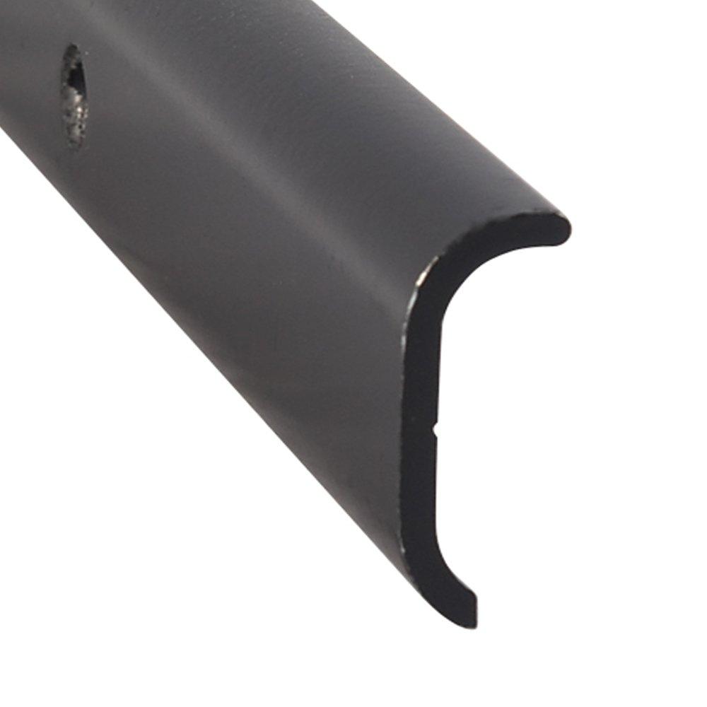 AP PRODUCTS 021-86002-16 S.LEG NON TRIM BLK 16FT EA, Short Leg Trim Type; 1 Inch Height x 1/3 Inch Width x 16 Foot Length; Black; Aluminum - High quality product image showing AP PRODUCTS 021-86002-16 S.LEG NON TRIM BLK 16FT EA, Short Leg Trim Type; 1 Inch Height x 1/3 Inch Width x 16 Foot Length; Black; Aluminum details and features