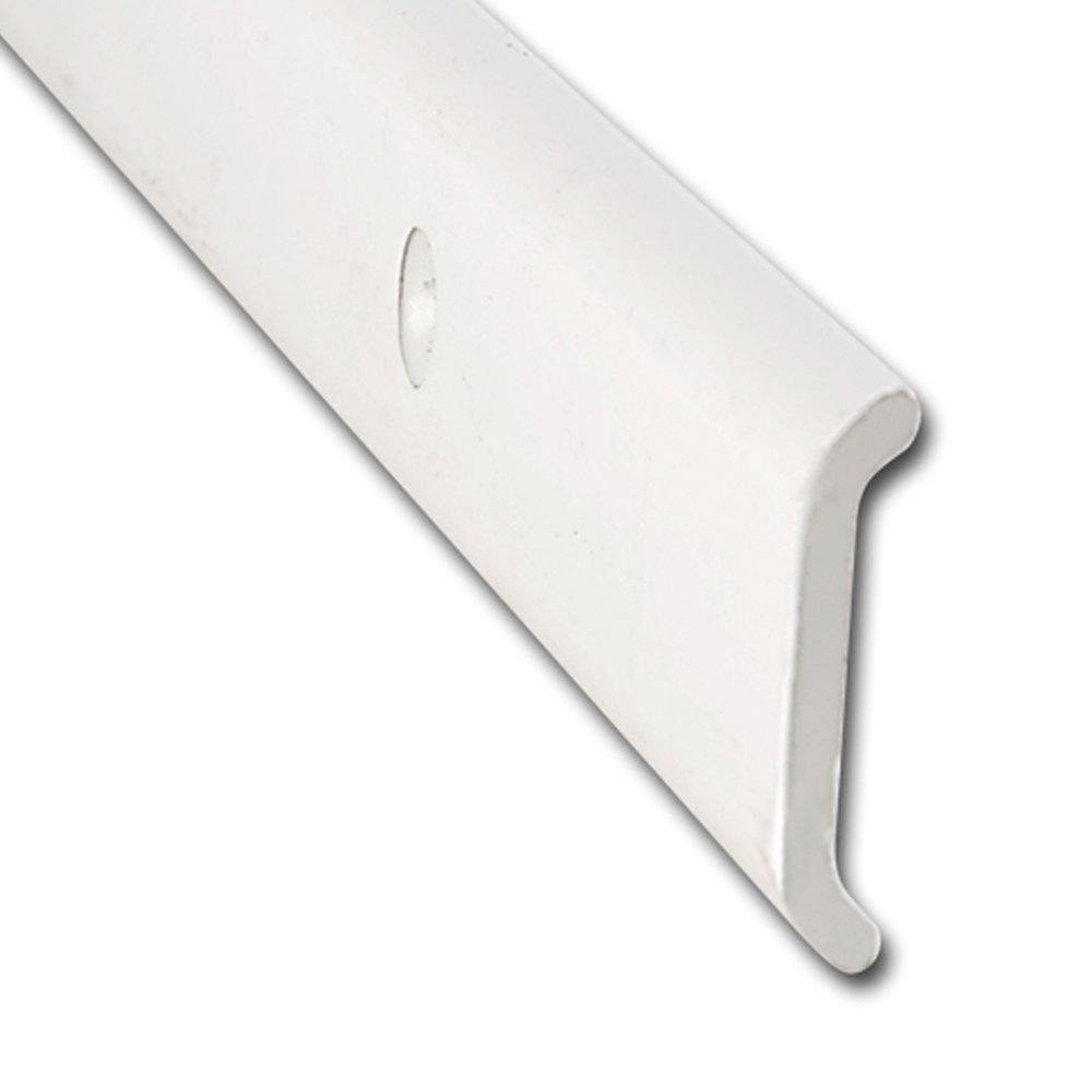 AP PRODUCTS 021-87201-16 NON FLATTRIM P.WHT 16FT EA, Non-Insert Flat Trim Type; 1-1/32 Inch Height x 1/6 Inch Width x 16 Foot Length; Polar White; Aluminum - High quality product image showing AP PRODUCTS 021-87201-16 NON FLATTRIM P.WHT 16FT EA, Non-Insert Flat Trim Type; 1-1/32 Inch Height x 1/6 Inch Width x 16 Foot Length; Polar White; Aluminum details and features