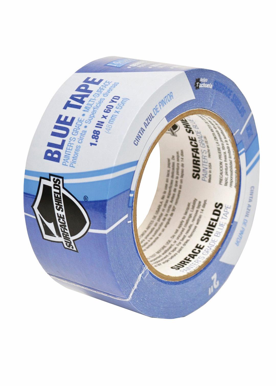 AP PRODUCTS 022-BT2180 BLUE MASKING TAPE 2IN X 180, 2 Inch Width X 180 Foot Length; Blue; Single - High quality product image showing AP PRODUCTS 022-BT2180 BLUE MASKING TAPE 2IN X 180, 2 Inch Width X 180 Foot Length; Blue; Single details and features