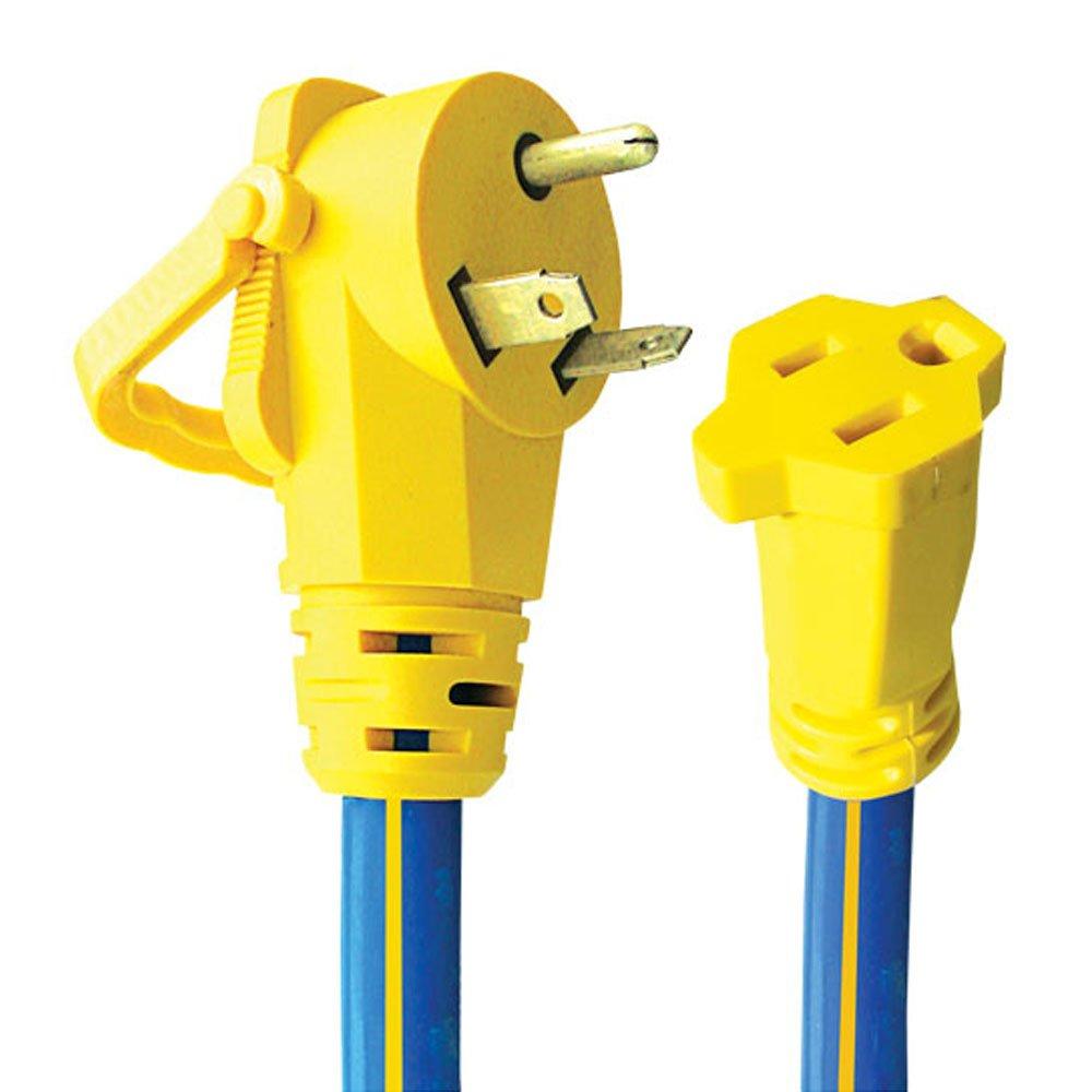 AP PRODUCTS 1600503 Voltec 16-00503 Three-Prong RV Adapter with E-Zee Grip Handle - 30A Male to 15A Female, 1 - The Twister Group Tools product