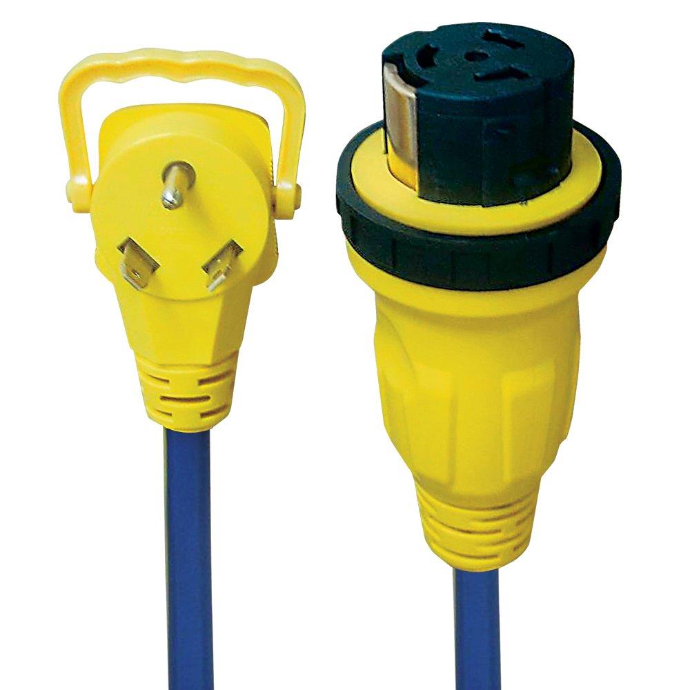 AP PRODUCTS 1600591 Voltec 16-00591 E-ZEEGRIP STW 1-Outlet RV Locking Adapter with Locking Ring 10/3 Gauge - 30A M - 50A F, 2 - High quality product image showing AP PRODUCTS 1600591 Voltec 16-00591 E-ZEEGRIP STW 1-Outlet RV Locking Adapter with Locking Ring 10/3 Gauge - 30A M - 50A F, 2 details and features