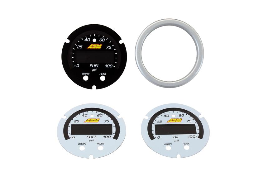 AEM 30-0301-ACC Gauge Face Overlay; X Series; White; For Use With AEM Part Number 30-0301