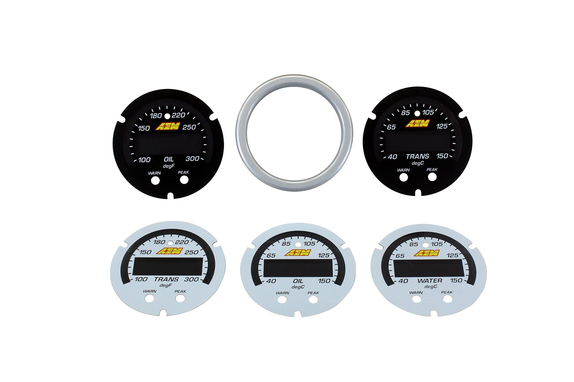 AEM 30-0302-ACC X-Series Temperature Gauge, White - High quality product image showing AEM 30-0302-ACC X-Series Temperature Gauge, White details and features