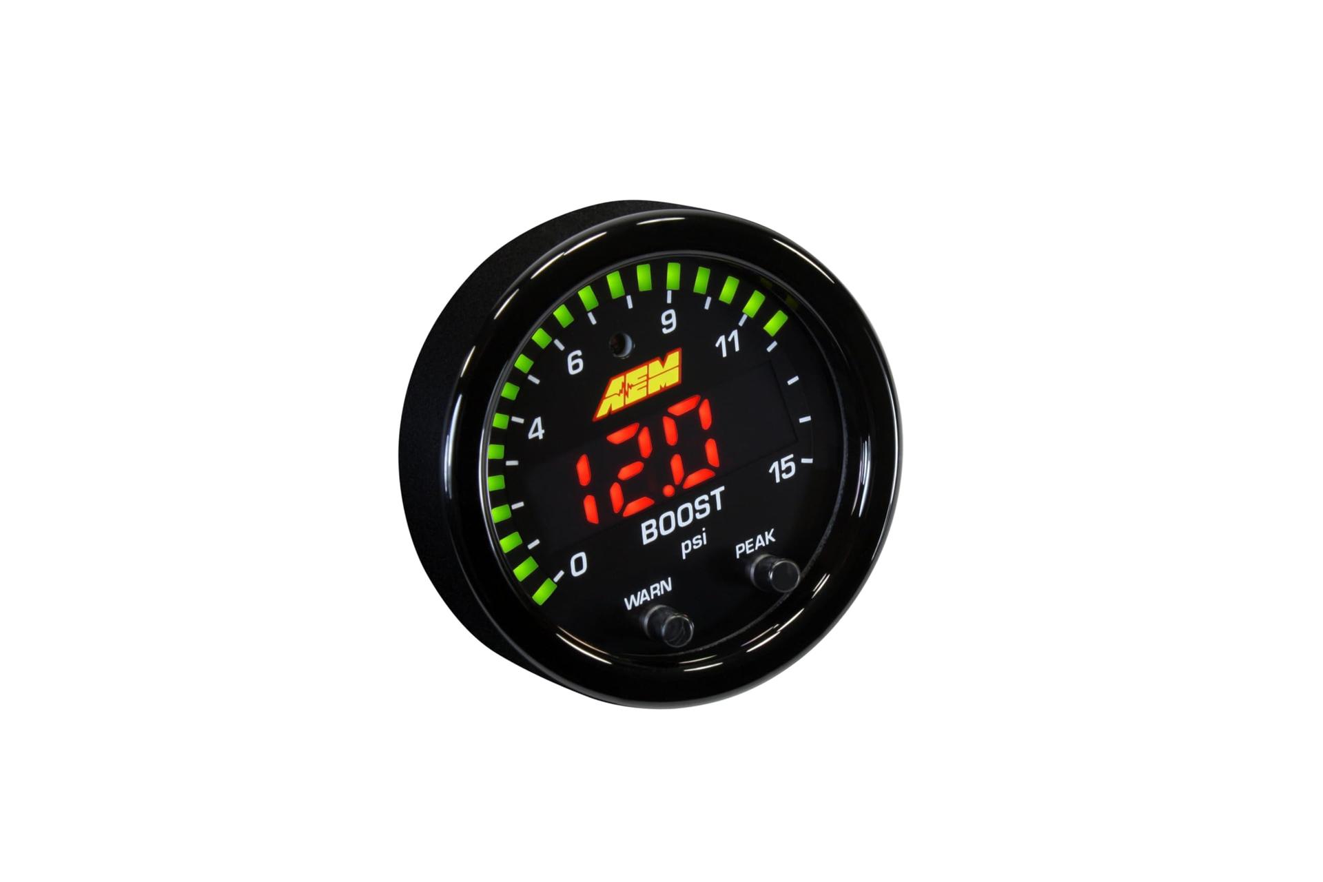AEM 30-0309 X-Series Pressure Gauge - High quality product image showing AEM 30-0309 X-Series Pressure Gauge details and features