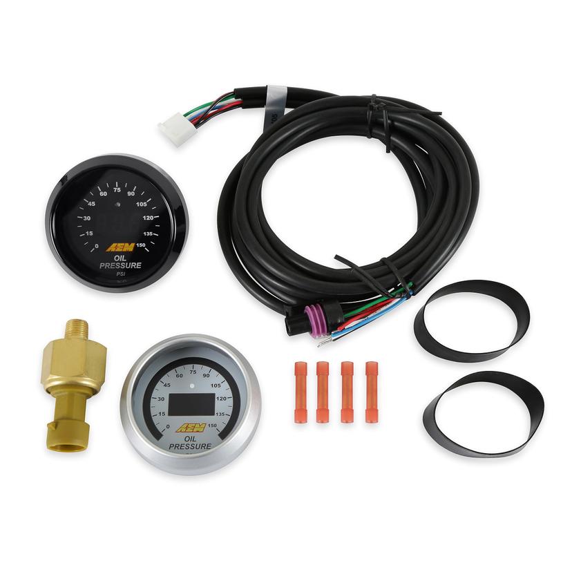 AEM 30-4407 0-150 PSI Oil Pressure Gauge