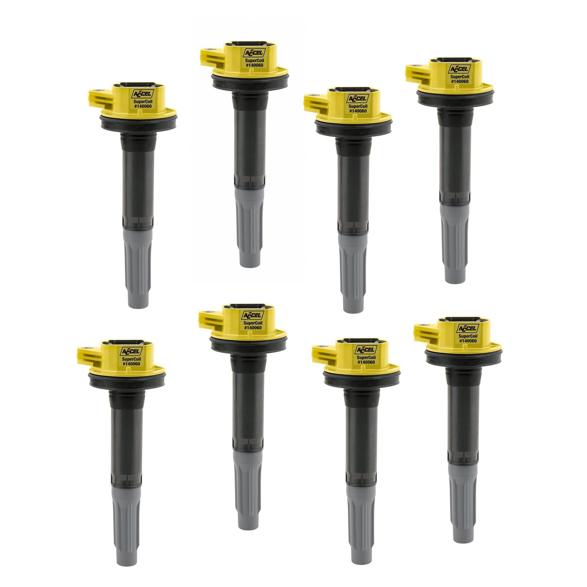 ACCEL 140060-8 SuperCoil Ignition Coils Yellow, 8-Pack - High quality product image showing ACCEL 140060-8 SuperCoil Ignition Coils Yellow, 8-Pack details and features