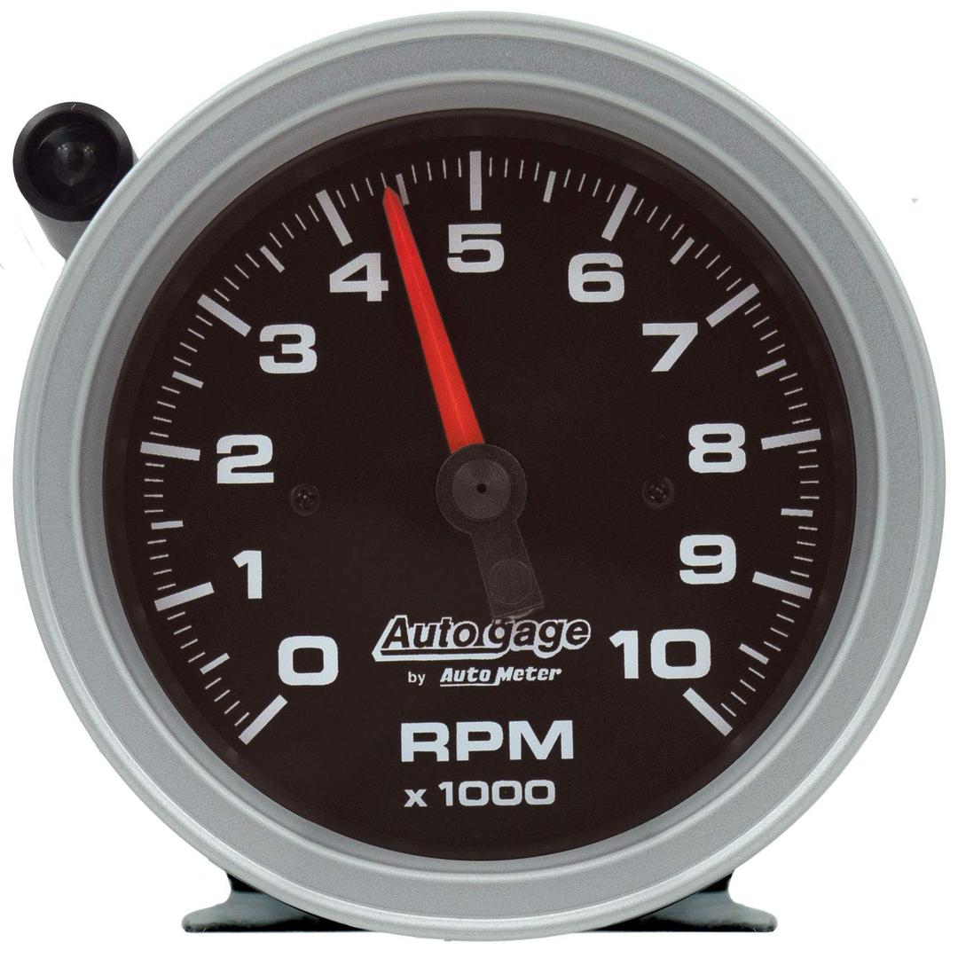 AUTO METER 233908 Auto Gage 3-3/4 INCH Tachometer 0-10,000 RPM w/Black Dial & Shift-Light - The Twister Group Tools product