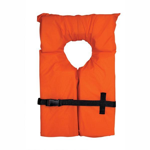 AIRHEAD 1000003AOR Youth Type II Keyhole Life Jacket, Coast Guard Approved, Orange - High quality product image showing AIRHEAD 1000003AOR Youth Type II Keyhole Life Jacket, Coast Guard Approved, Orange details and features