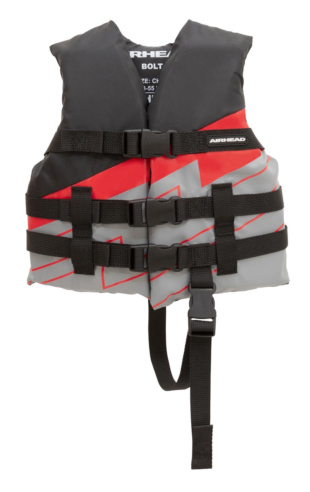 AIRHEAD 3008402ABR Bolt Life Vest, Closed Sided PFD, Child - High quality product image showing AIRHEAD 3008402ABR Bolt Life Vest, Closed Sided PFD, Child details and features
