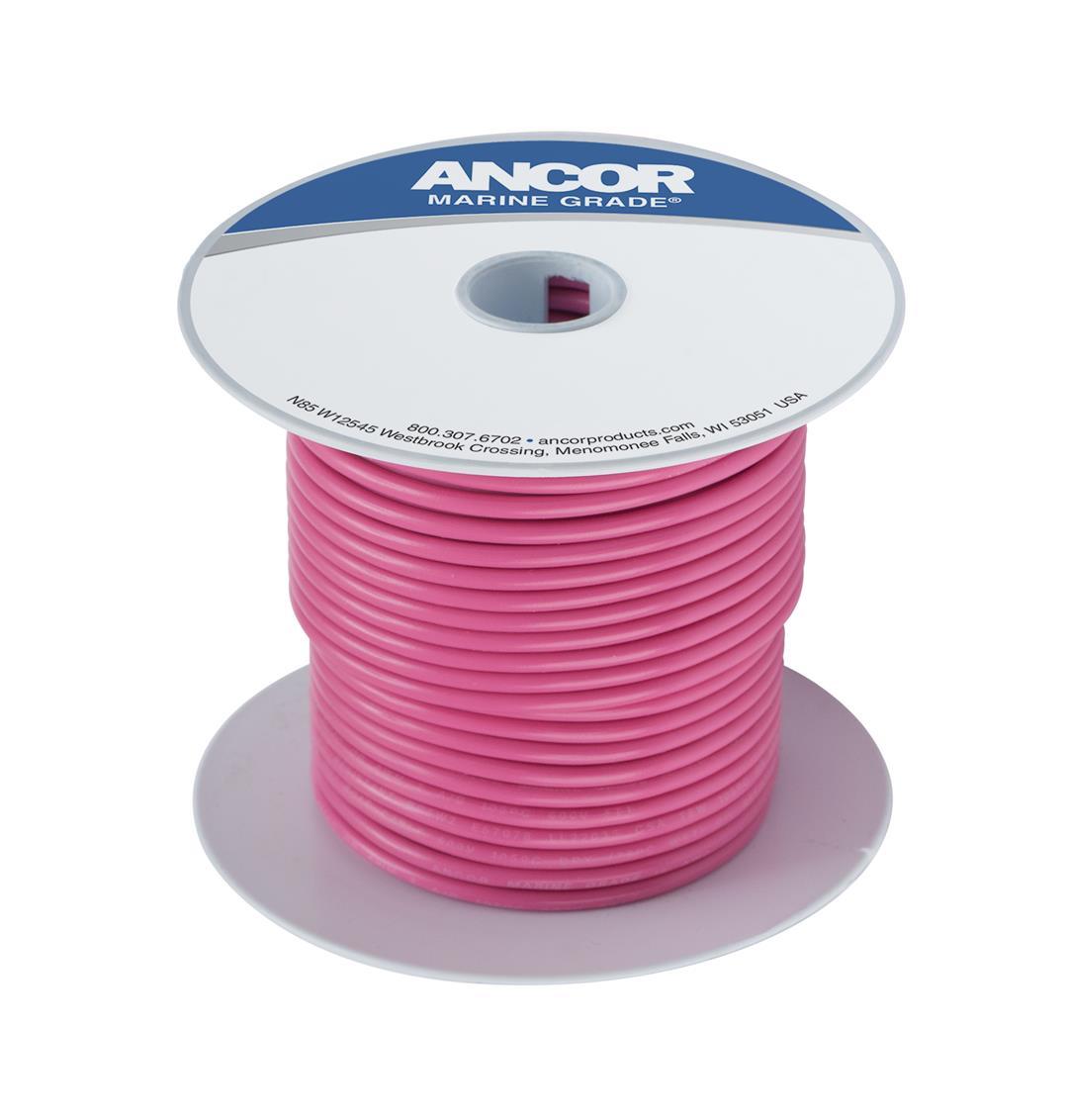 ANCOR 100610 PINK 18 AWG TINNED COPPER WIRE - 100 - The Twister Group Tools product
