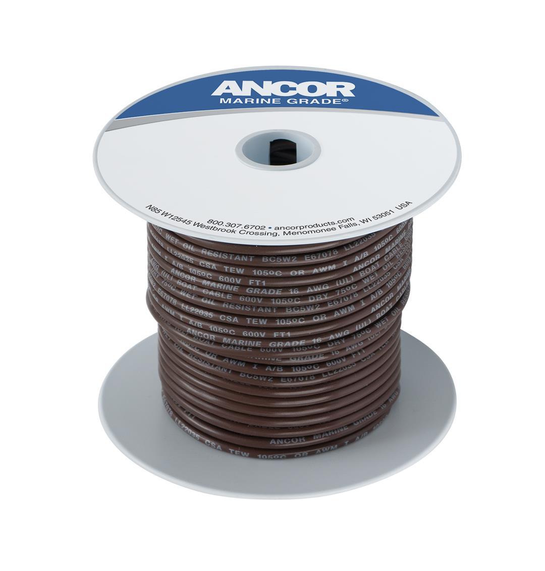 ANCOR 106210 BROWN 12 AWG TINNED COPPER WIRE - 100 - The Twister Group Tools product