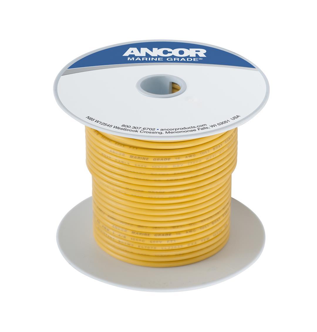 ANCOR 109010 YELLOW 10 AWG TINNED COPPER WIRE - 100 - High quality product image showing ANCOR 109010 YELLOW 10 AWG TINNED COPPER WIRE - 100 details and features