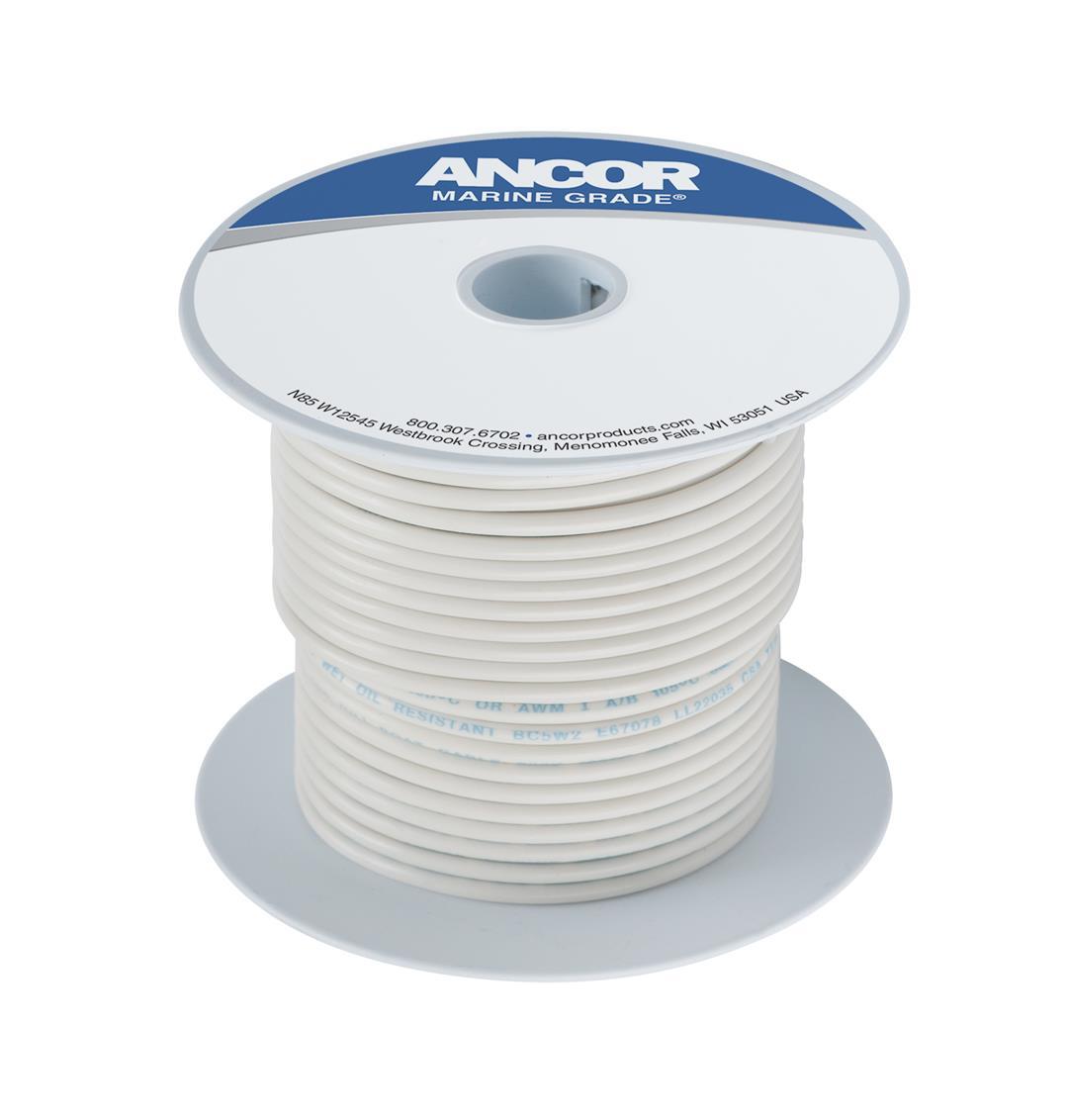 ANCOR 111710 WHITE 8 AWG TINNED COPPER WIRE - 100 - The Twister Group Tools product
