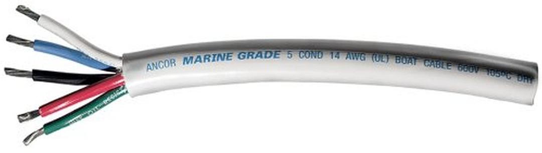 ANCOR 155010 Marine Grade Electrical Round Tinned Boat Mast Cable (14-Gauge, 100-Feet) - The Twister Group Tools product