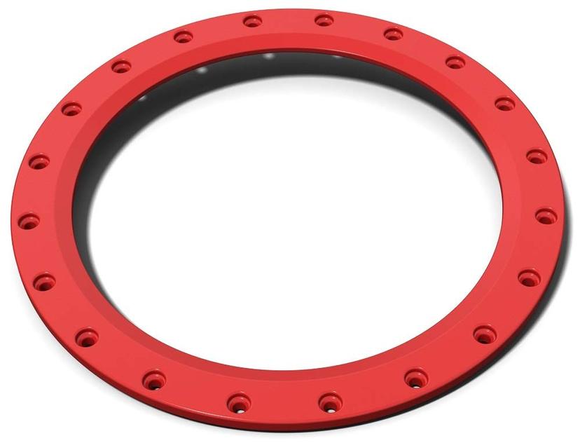 WHEEL PROS 827BR18-RD Wheel Bead Lock Ring; Fits XD827 Series Wheels; 18 Inch Diameter; Red