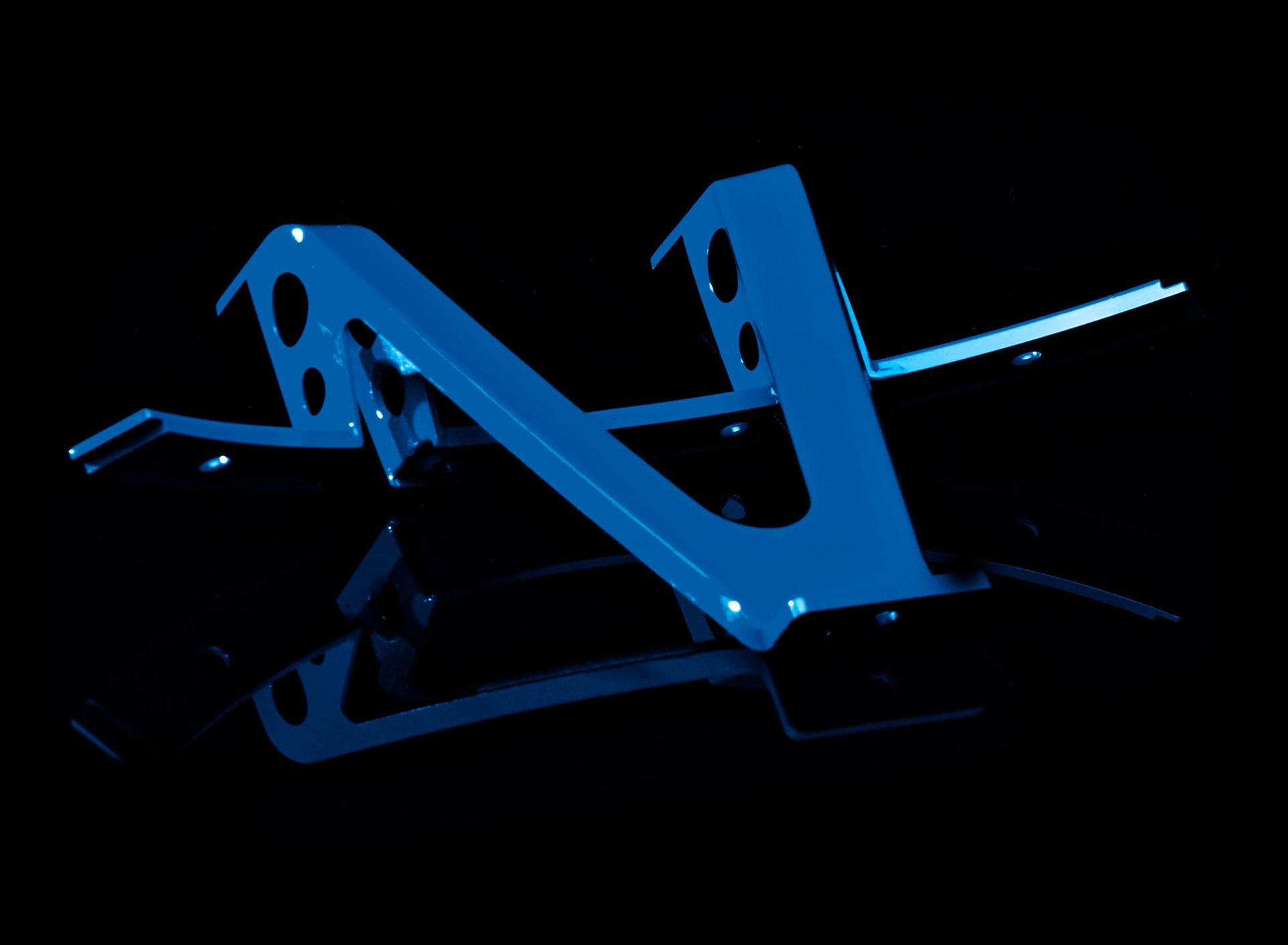 WHEEL PROS 827SS790-BL Wheel Spoke Insert; Fits XD827 Series 17 x 9 Size Rims; Blue Split Spoke; Pack Of 5; With Screws - High quality product image showing WHEEL PROS 827SS790-BL Wheel Spoke Insert; Fits XD827 Series 17 x 9 Size Rims; Blue Split Spoke; Pack Of 5; With Screws details and features