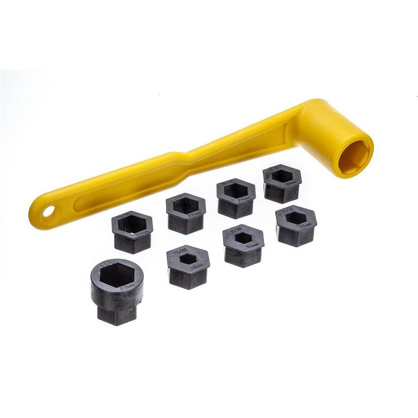 ATTWOOD 113707 11370-7 Universal Prop Wrench Kit with Multiple Sockets