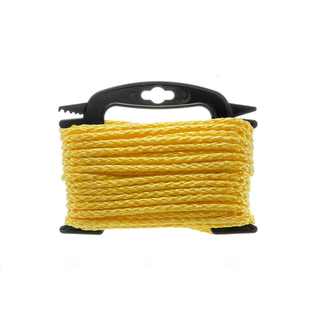 ATTWOOD 117202 11720-2 Hollow Braided Polypropylene Utility Line, 1/4-Inch Thickness, 50 Feet Length, Yellow - High quality product image showing ATTWOOD 117202 11720-2 Hollow Braided Polypropylene Utility Line, 1/4-Inch Thickness, 50 Feet Length, Yellow details and features