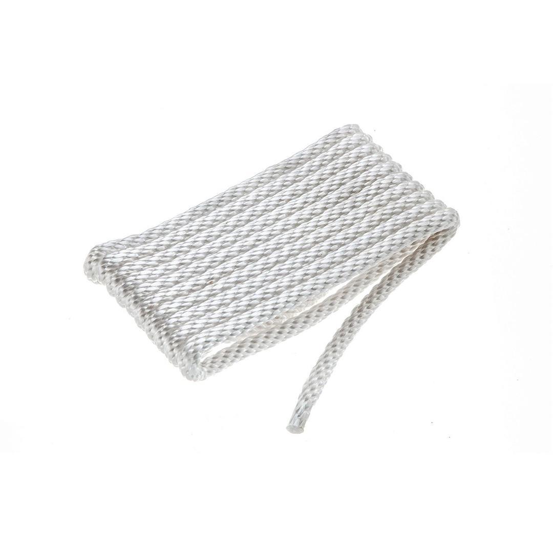 ATTWOOD 117377 11737-7 Solid-Braided MFP Dock Line, White, Multifilament Polypropylene, 3/8-Inch Thick, 15 Feet Long, Bare Ends - High quality product image showing ATTWOOD 117377 11737-7 Solid-Braided MFP Dock Line, White, Multifilament Polypropylene, 3/8-Inch Thick, 15 Feet Long, Bare Ends details and features