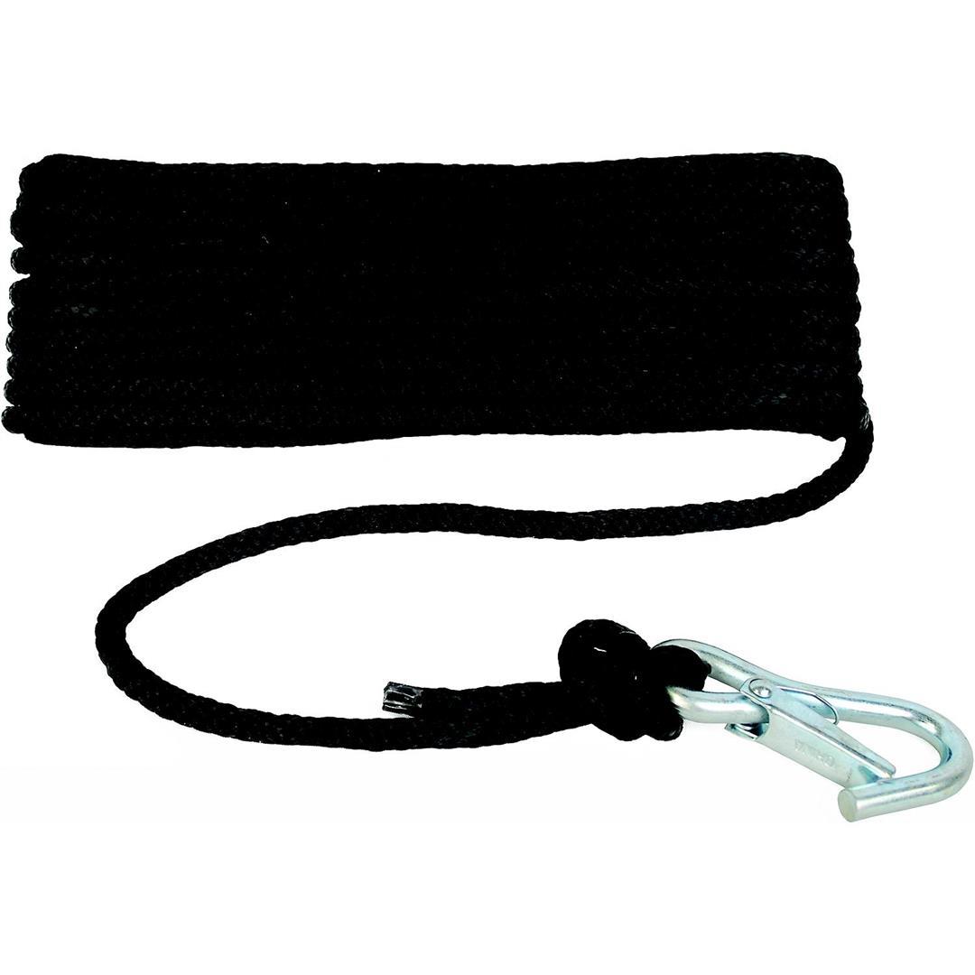 ATTWOOD 117427 11742-7 3/8-Inch x 50-Feet Solid Braid MFP Anchor Line, Black, Spring Hook, 3/8-Inch Diameter, 50 Feet Long, Kink-Resistant - High quality product image showing ATTWOOD 117427 11742-7 3/8-Inch x 50-Feet Solid Braid MFP Anchor Line, Black, Spring Hook, 3/8-Inch Diameter, 50 Feet Long, Kink-Resistant details and features